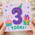 3rd Birthday Card, Today Birthday Card