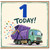 1st Birthday Card, Dump Truck First Birthday Card