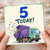 5th Birthday Card, Dump Truck 5 Today Birthday Card