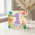 1st Birthday Card, Cute Teddy Bear and Floral Today Design