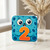 2nd Birthday Card, Cute Blue Monster