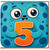5th Birthday Card, Cute Monster Number 5 Card