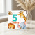 5th Birthday Card, Cute Safari Animals Design