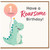 1st Birthday Card, Roarsome Dinosaur Birthday Card