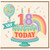 18th Birthday Card, Cute Rainbow Cake YAY Design