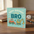 Little Brother Birthday Card - Cute Construction Trucks Design - Digger and Bulldozer - Happy Birthday Little Bro - Kids Brother Card