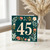 45th Birthday Card, Floral Number 45 Birthday Card