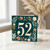 52nd Birthday Card, Floral Number 52 Birthday Card