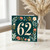 62nd Birthday Card, Floral Number 62 Card