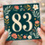 83rd Birthday Card, Floral Number 83 Birthday Card