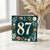 87th Birthday Card, Floral Number 87 Card
