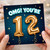 12th Birthday Card, OMG You're 12 Balloon Design