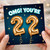 22nd Birthday Card, OMG You're 22 Card