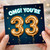 33rd Birthday Card, OMG You're 33 Birthday Card
