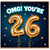 36th Birthday Card, OMG You're 26 Funny Birthday Card