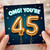 45th Birthday Card, OMG! You’re 45 Card