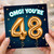 48th Birthday Card, OMG You're 48 Funny Birthday Card