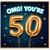 50th Birthday Card, OMG You're 50 Card