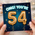 54th Birthday Card, OMG You're 54 Card