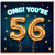 56th Birthday Card, OMG You’re 56 Birthday Card