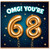 68th Birthday Card, OMG You're 68 Birthday Card