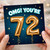 72nd Birthday Card, OMG You're 72 Celebration Card
