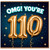 110th Birthday Card, OMG You’re 110 Card