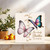 Brother Birthday Card - For a Lovely Brother - Butterfly Design - 145mm x 145mm Square Greeting Card, Includes Kraft Envelope