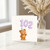 102nd Birthday Card, Cute Teddy Bear Balloon Card