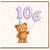 106th Birthday Card, Cute Teddy Bear Balloons Card