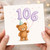 106th Birthday Card, Cute Teddy Bear Balloons Card