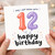 12th Birthday Card, OMG I Can't Believe You're 12 Happy Birthday Balloon Design