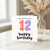 12th Birthday Card, OMG I Can't Believe You're 12 Happy Birthday Balloon Design