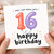 16th Birthday Card, Happy 16th Birthday Balloon Design
