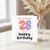 28th Birthday Card, OMG I Can't Believe You're 28, Happy Birthday Balloon Card