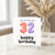 32nd Birthday Card, Happy Birthday Balloon Number Card