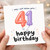41st Birthday Card, Funny Happy Birthday Card for 41 Year Old