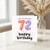 72nd Birthday Card, Happy Birthday 72 Card, Funny Age 72 Birthday Card