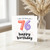 76th Birthday Card, Happy Birthday Balloons Design