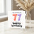 77th Birthday Card, Happy Birthday Card for 77 Year Old