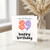 89th Birthday Card, Happy Birthday Balloon Number Card