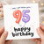 95th Birthday Card, OMG I Can’t Believe You’re 95, Happy Birthday Balloon Design