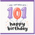 101st Birthday Card, Happy Birthday 101 Year Old Card