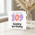 109th Birthday Card, OMG I Can't Believe You're Happy Birthday Balloon Design