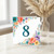 8th Birthday Card, Floral Number 8 Birthday Card