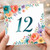 12th Birthday Card, Floral Number 12 Birthday Card
