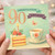 90th Birthday Card - Tea and Cake Design - Congratulations - Floral Teacup, Butterfly and Slice of Cake - Milestone 90 Card for Him or Her