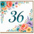 36th Birthday Card, Floral 36th Birthday Card