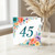 45th Birthday Card, Floral Number 45 Card