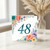 48th Birthday Card, Floral Number 48 Birthday Card